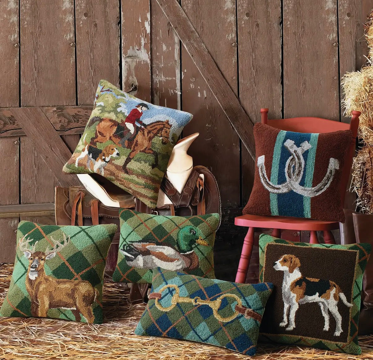 Foxhound Hook Pillow