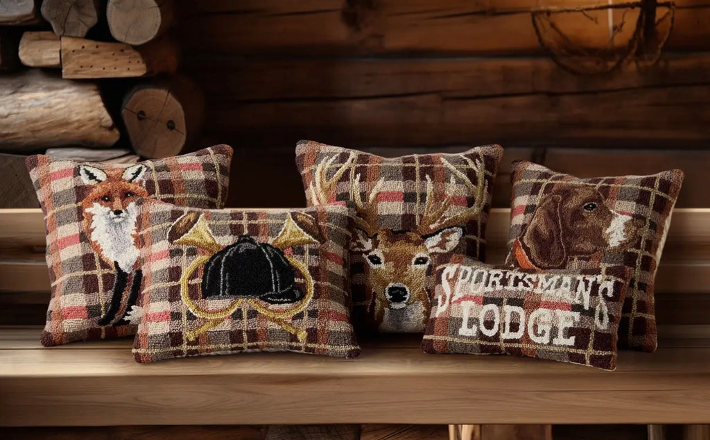 Fox Tartan Hook Pillow