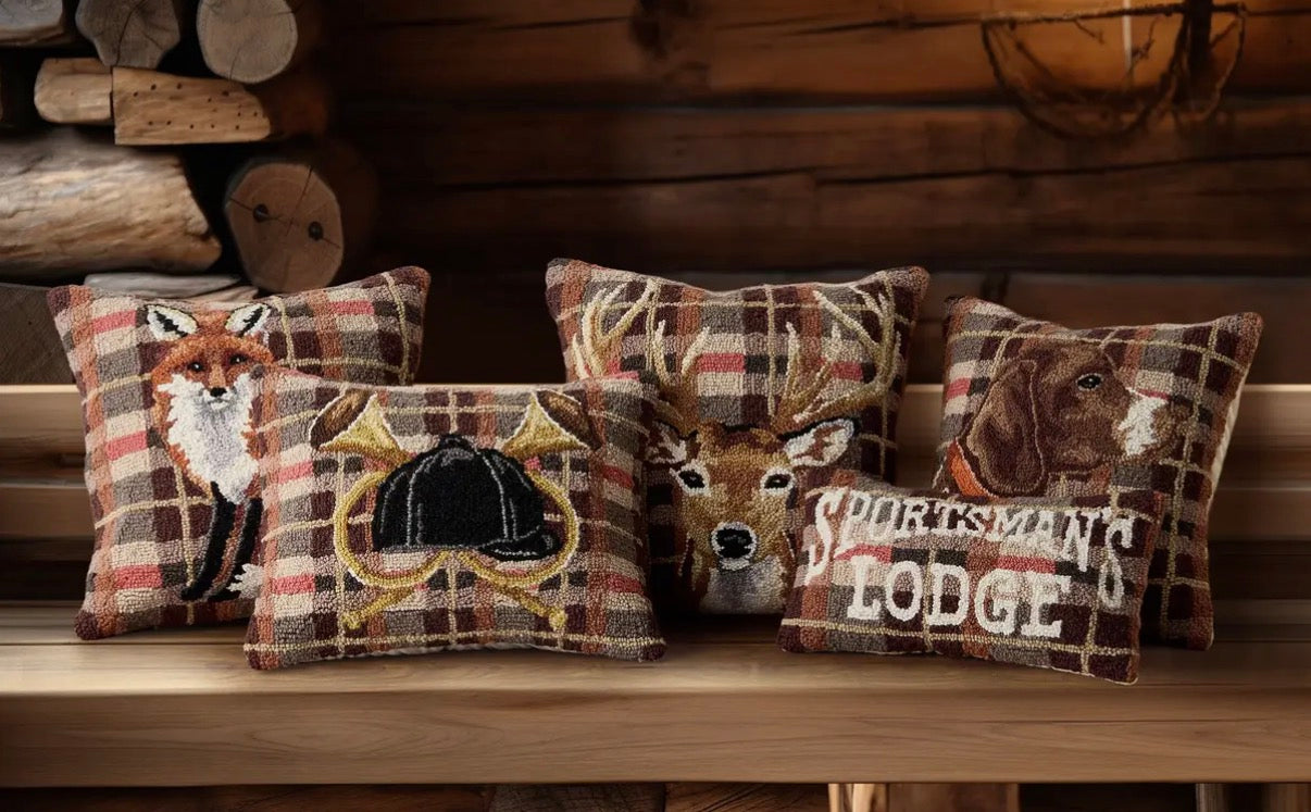 Fox Tartan Hook Pillow