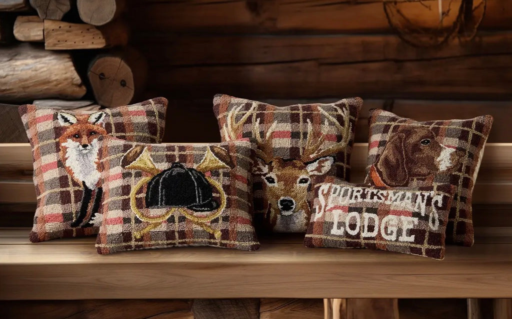 Deer Tartan Hook Pillow