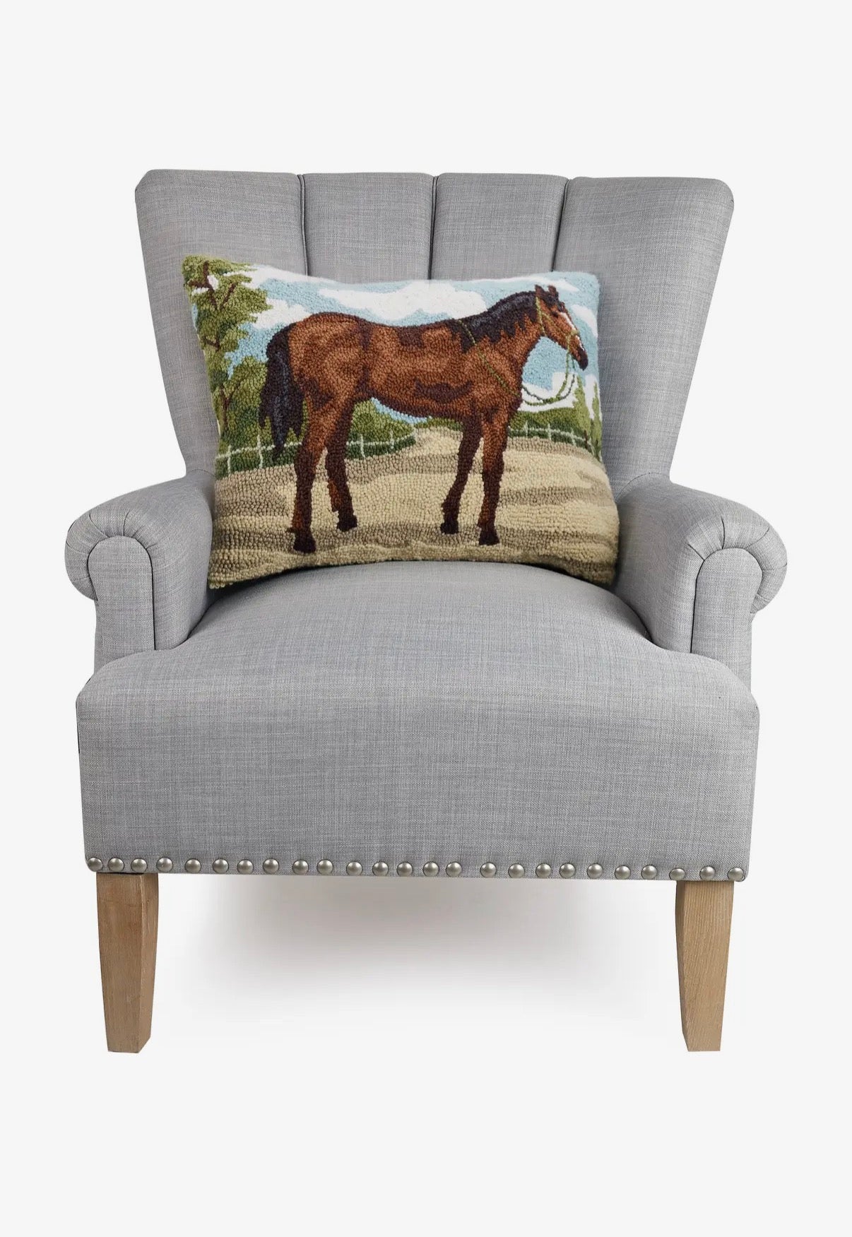 Brown Horse Hook Pillow