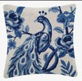 Chinoiserie Peacock Hook Pillow