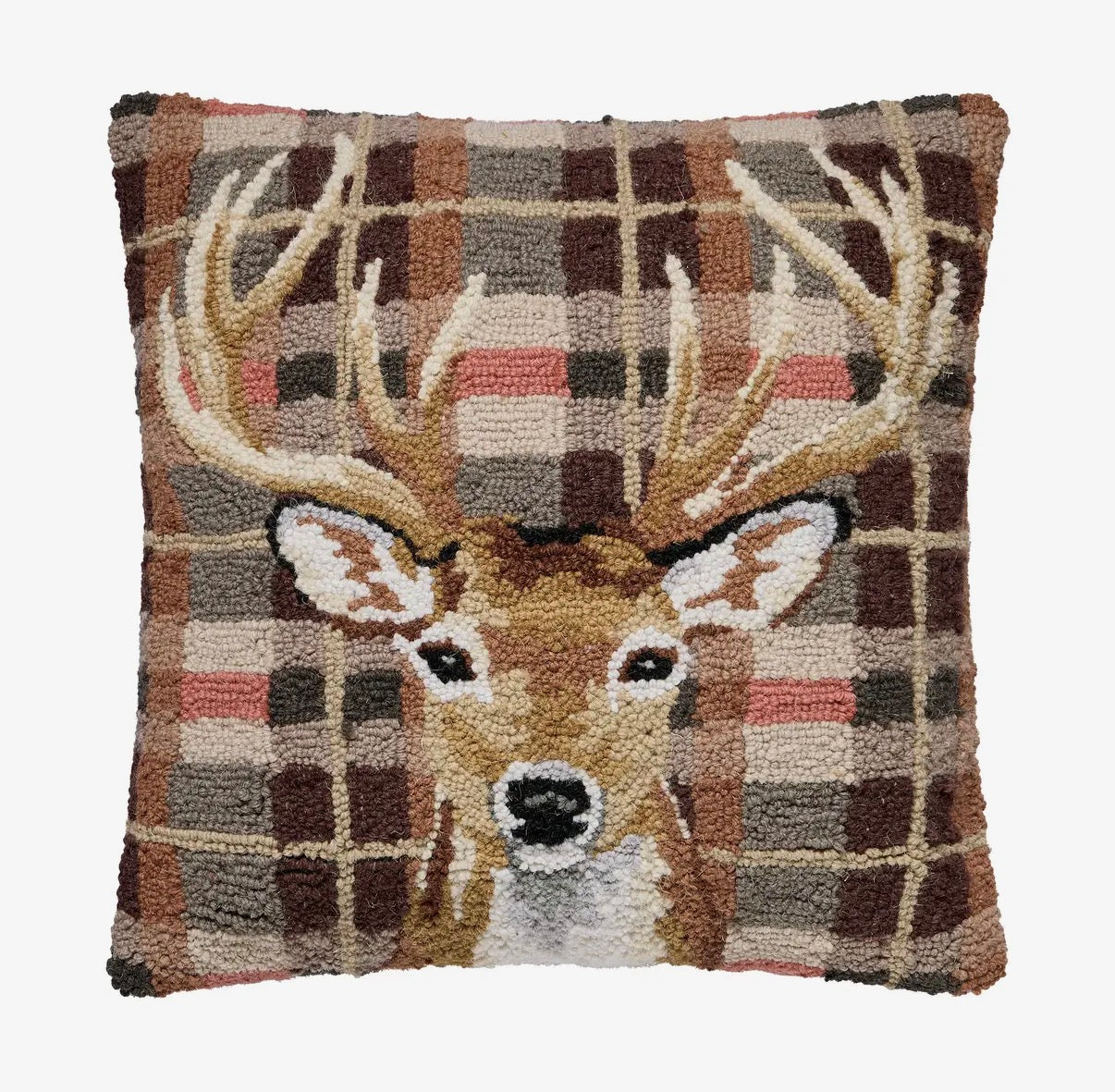 Deer Tartan Hook Pillow