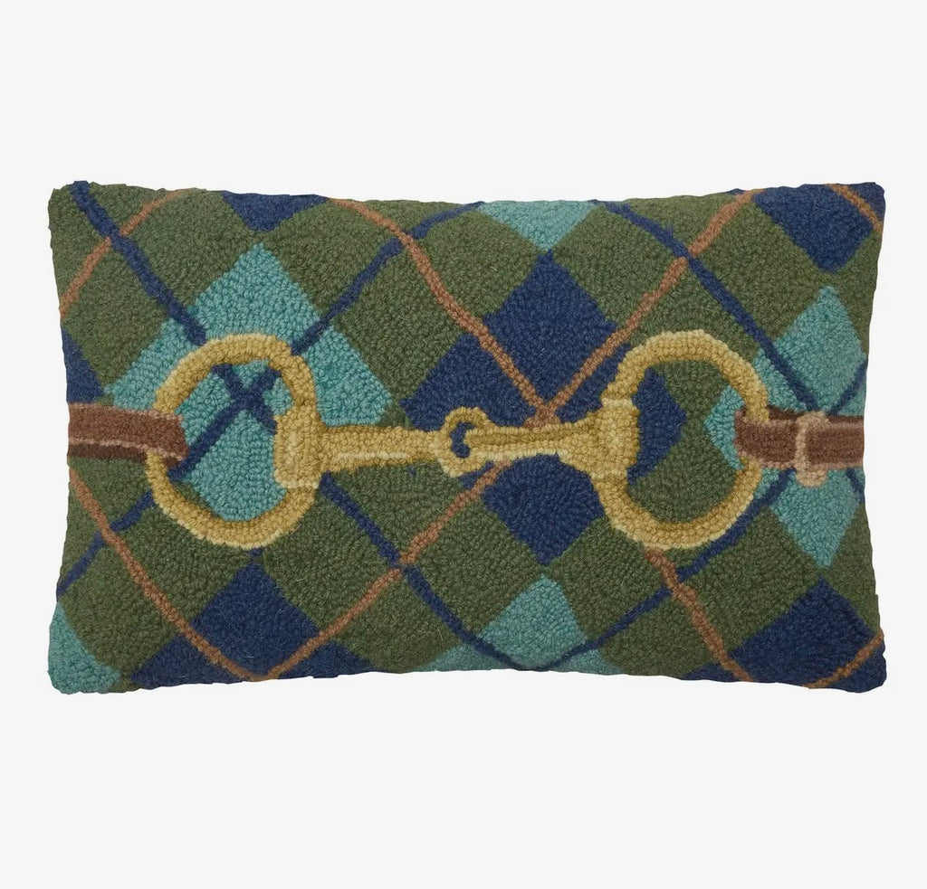 Gingham Buckle Hook Pillow