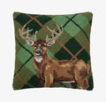 Deer Plaid Hook Pillow