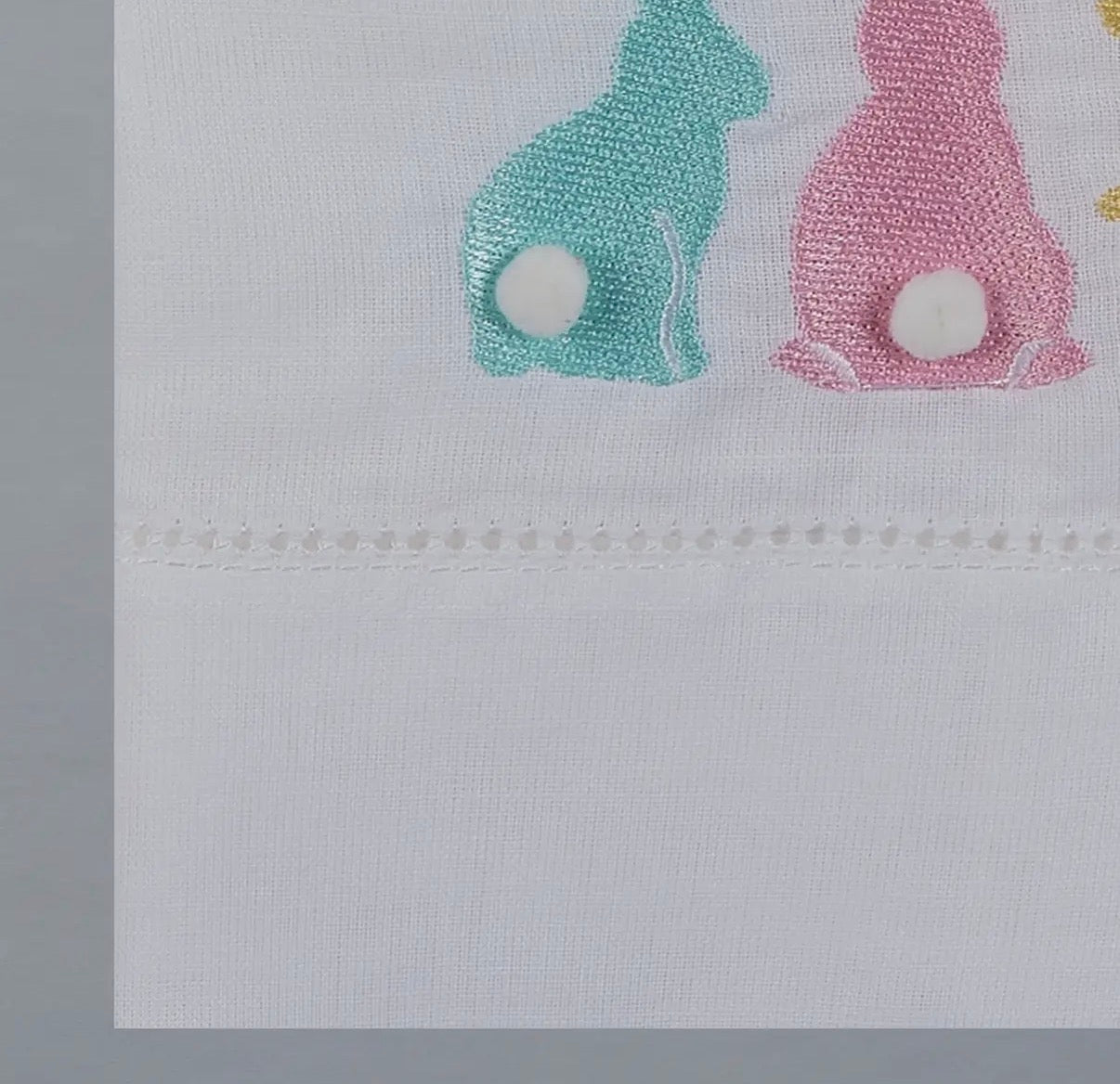 Bunny Bums Poms Guest Towel