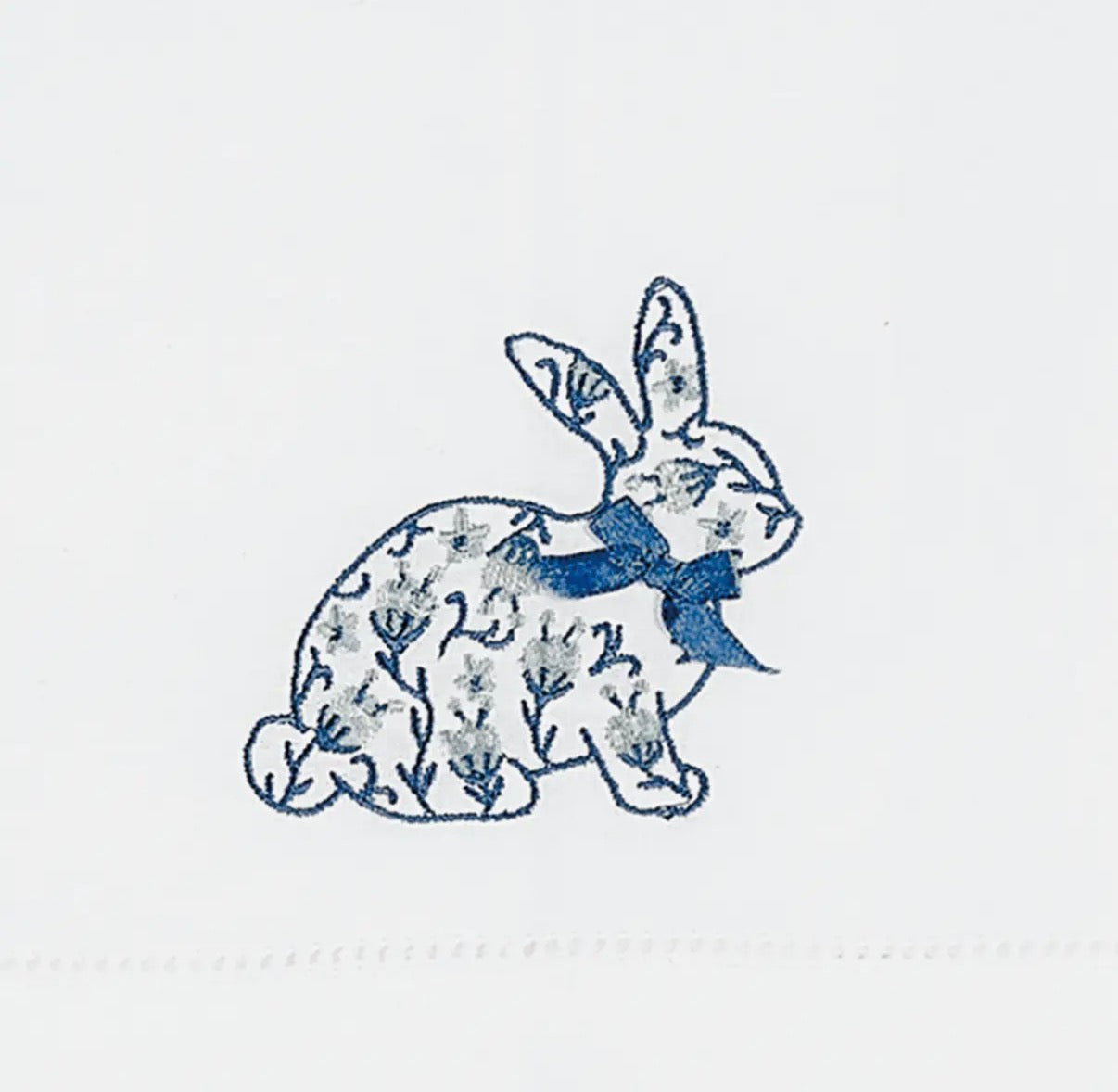 Chinoiserie Easter Bunny Guest Towel