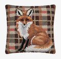 Fox Tartan Hook Pillow