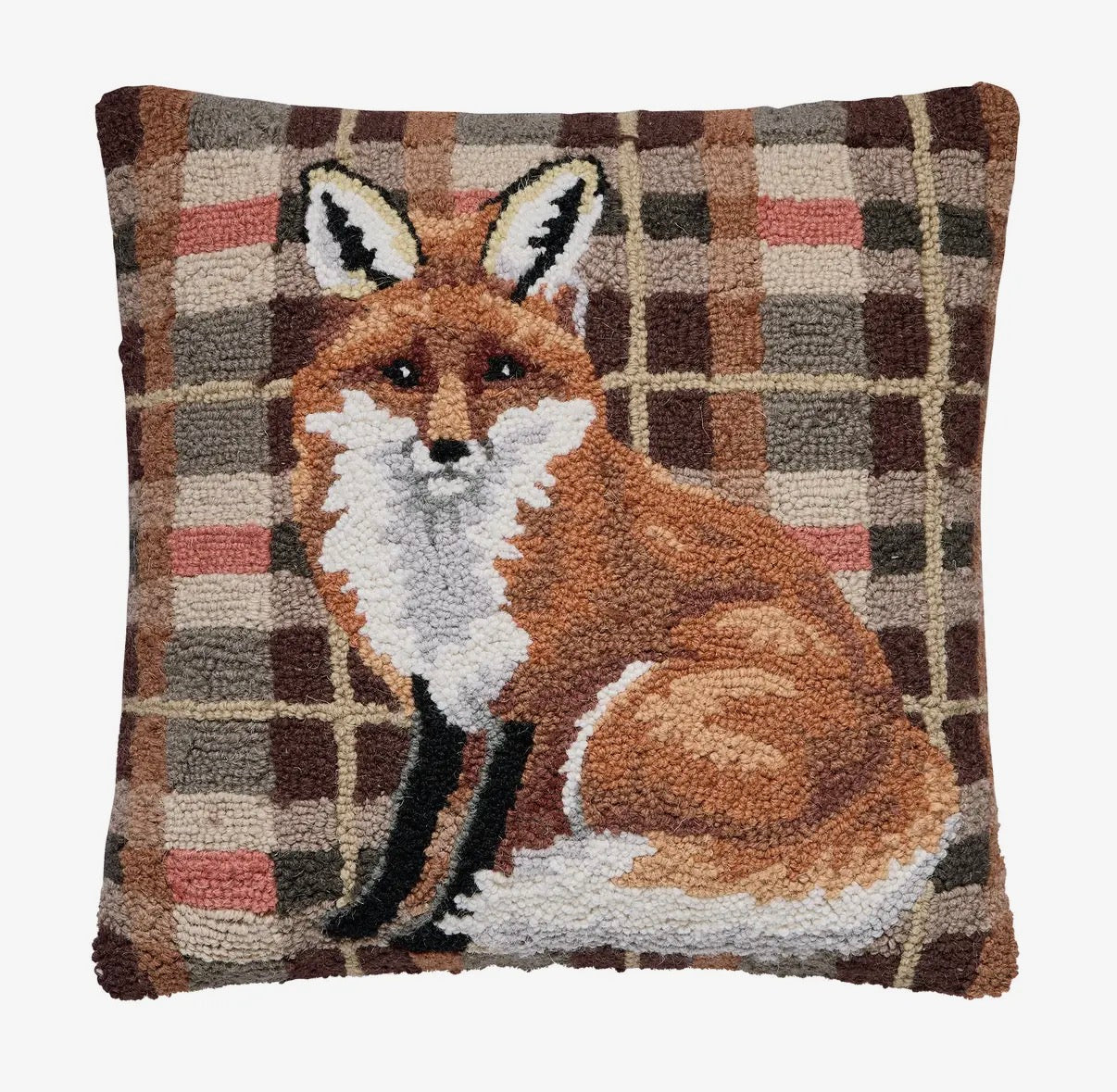 Fox Tartan Hook Pillow