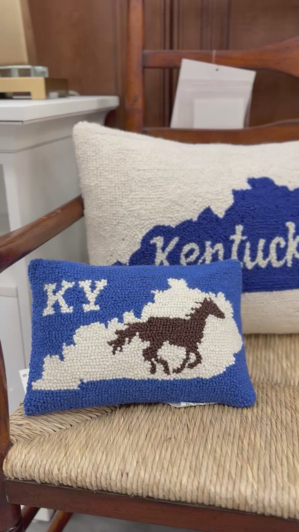Kentucky State Hook Pillow